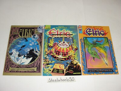 Elric 3 Comic Lot 1983 Pacific #3 Weird Of White Wolf 4 Bane Of Black Sword 5
