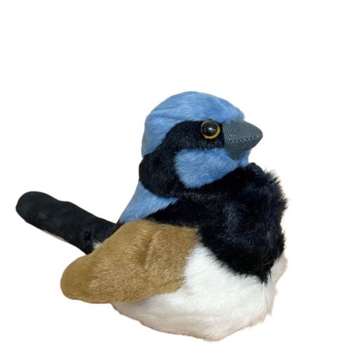 Fairy Wren Bird soft plush toy w Sound 7"/18cm stuffed animal Wild Republic NEW - Afbeelding 1 van 3