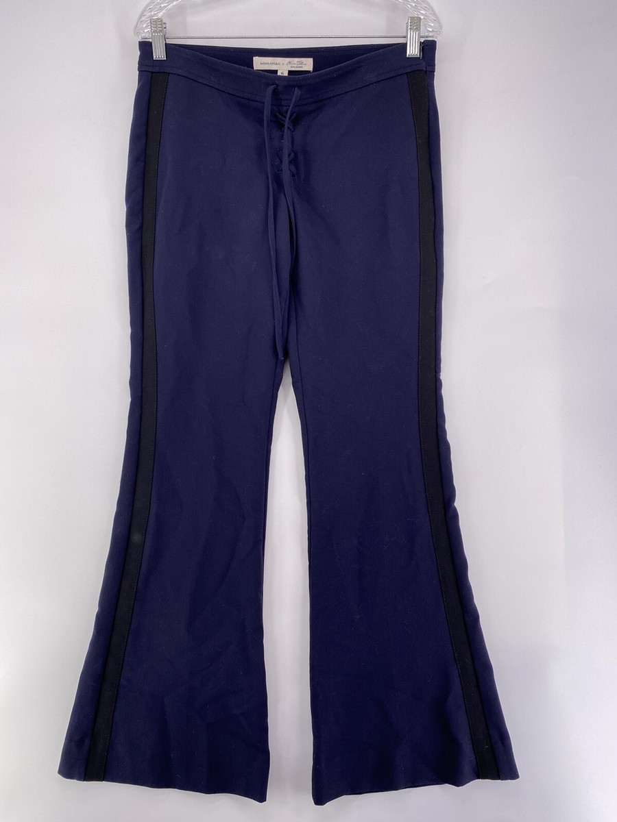 slim fit dress slacks High-Rise Wide-Leg Pleated Dress Pants for Tall Women in Navy Pinstripe 6 / Extra Tall / Navy Pinstripe