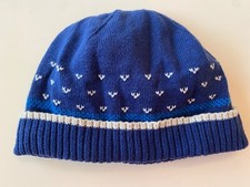 Janie and Jack Yuletide Voyage 2014 size 6-8 blue knit boys hat
