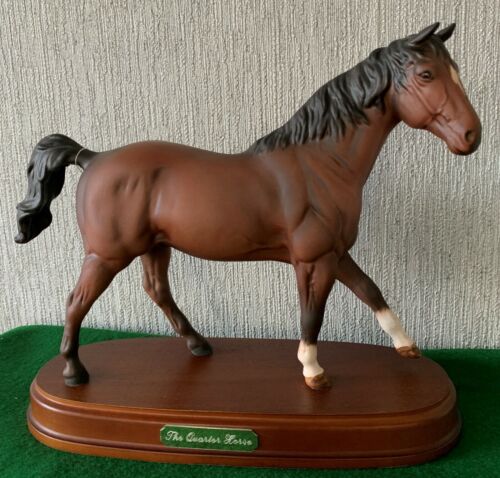 ROYAL DOULTON HORSE THE QUARTER HORSE MODEL No. DA 163B BROWN MATT PERFECT - Foto 1 di 9