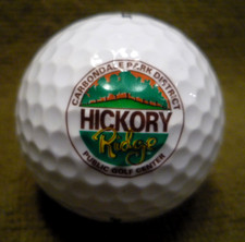 HICKORY RIDGE CARBONDALE PARK IL golf course logo golf ball unused  B.11 
