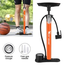 Heavy Duty Floor Standing Bike Cycle Bicycle Tyre Hand Air Mini Pump With Gauge