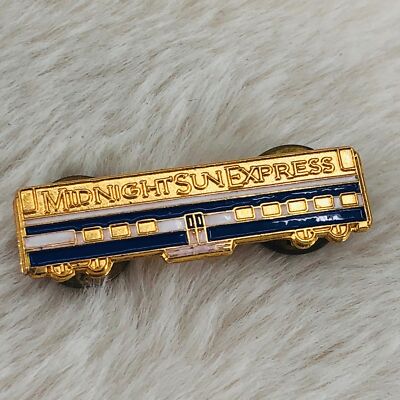 Midnight Sun Express Zug Anchorage Alaska Souvenir Anstecknadel