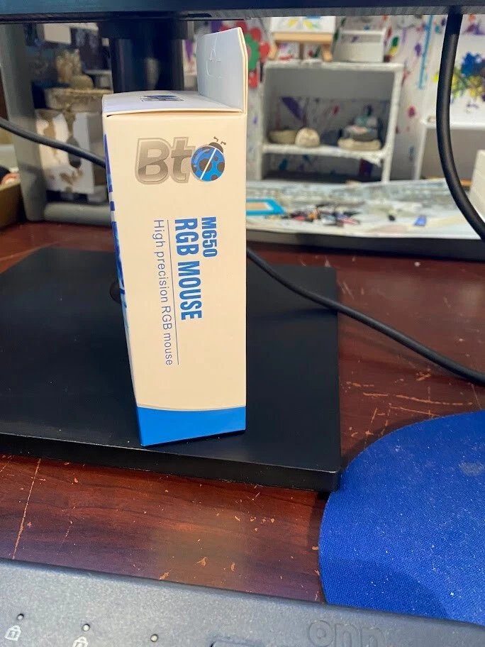 BTO M650 Optical Mouse Ergonomic + BTO Keyboard NEW - Image 3 of 4