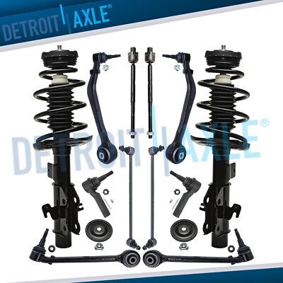 Front Struts Control Arms Sway Bars Tie Rods for 2010 2011 2012 Chevrolet Camaro