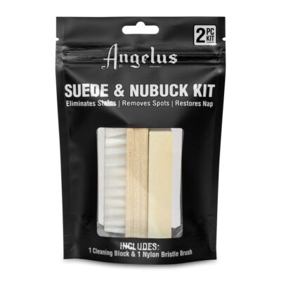 Kit Nettoyage Angelus - Nettoyant 8oz + Chiffon Microfibre + Brosse - Pour Préparation Chaussures