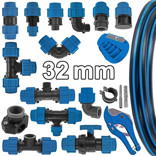 PP Fitting Endstopfen 32 Mm – Klemmverbinder Für PE-Rohr, Kupplung & Verschraubung
