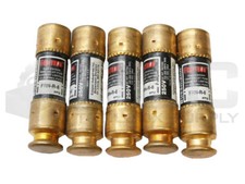 LOT OF 5 NEW BUSSMANN FRN-R-8 TIME DELAY FUSE 8A 250VAC