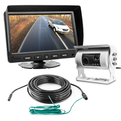 Rückfahrsystem mit Twin Rückfahrkamera Dual Wohnmobil Carmedien Monitor 12V 24V