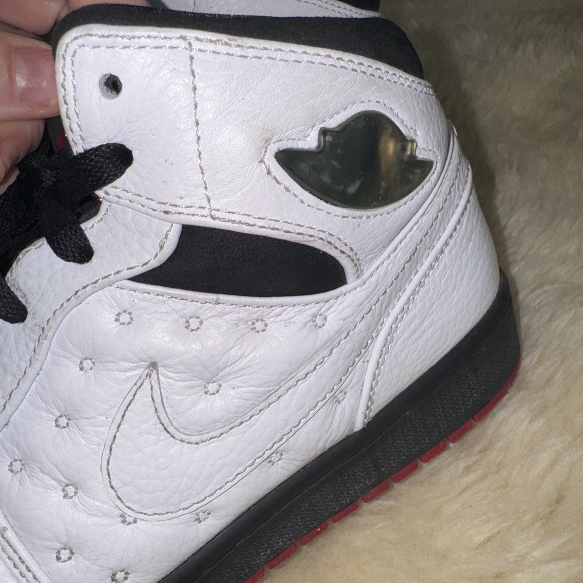 Size 10.5 Nike Air Jordan‎ 1 Retro 97 TXT Playoff White Mens Sneakers 555069-101 Jordan 1 Retro 97 Playoffs Men main image 2