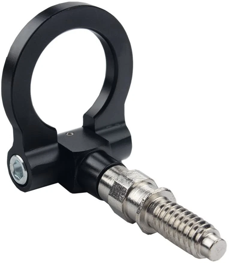 NEO Chrome Track Racing Style Bumper Bars Ring Tow Hook Fits For BMW 1 3 5 6 Z4 Foto 4 de 4