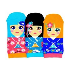 Socks For Kids Doll Trio Mismatch Vintage Toy US 13.5-8 Girls United Oddsocks