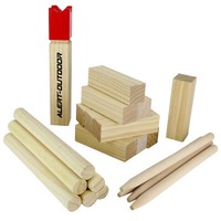 Xxl Kubb Wikingerspiel 30Cm Holz Wikinger Spiel Wurfspiel + Tasche Alert Outdoor