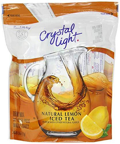 Crystal Light Natural Lemon 16 Pitcher Packs, Iced Tea, 4.26 Ounce