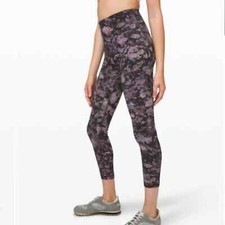 Lululemon Align Pant II 25" Floral Illusion Ice Grey Multi