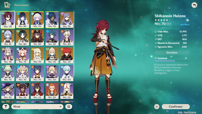 Genshin impact account eu Ar 56.Eula, Xiao, Ganyu, Hu Tao. 5x 5 star weapons