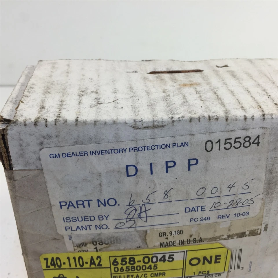 (1) Polea compresora de CA genuina GM 6580045 Foto 3 de 4