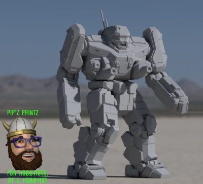 BNC-3M Banshee Alternate Mech Model For Battletech 6mm-10mm-15mm