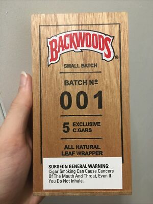 Backwoods Batch 001 Display Storage Collectors Box (Empty) Small Rare