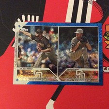 2023 Topps Update US288 San Diego Rookies Nick Duron Cosgrove Blue Foil 560/999