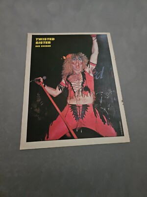 TPEEP06 MAGAZINE PICTURE 11X8'' TWISTED SISTER - DEE SNIDER 