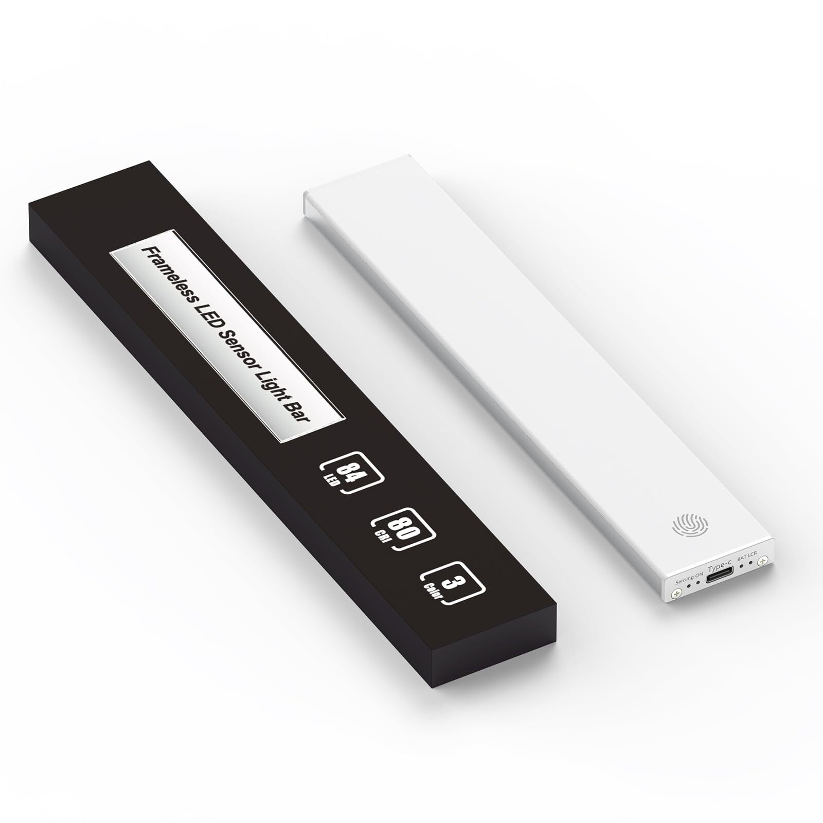 Frameless Under Cabinet Lights,128LED Motion Sensor Light Bar,Rechargeable Di...