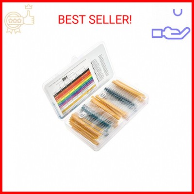 0 Ω to 1 Mega Ohm Resistors Assortment Kit of 1 Percent Tolerance| Metal Film Re