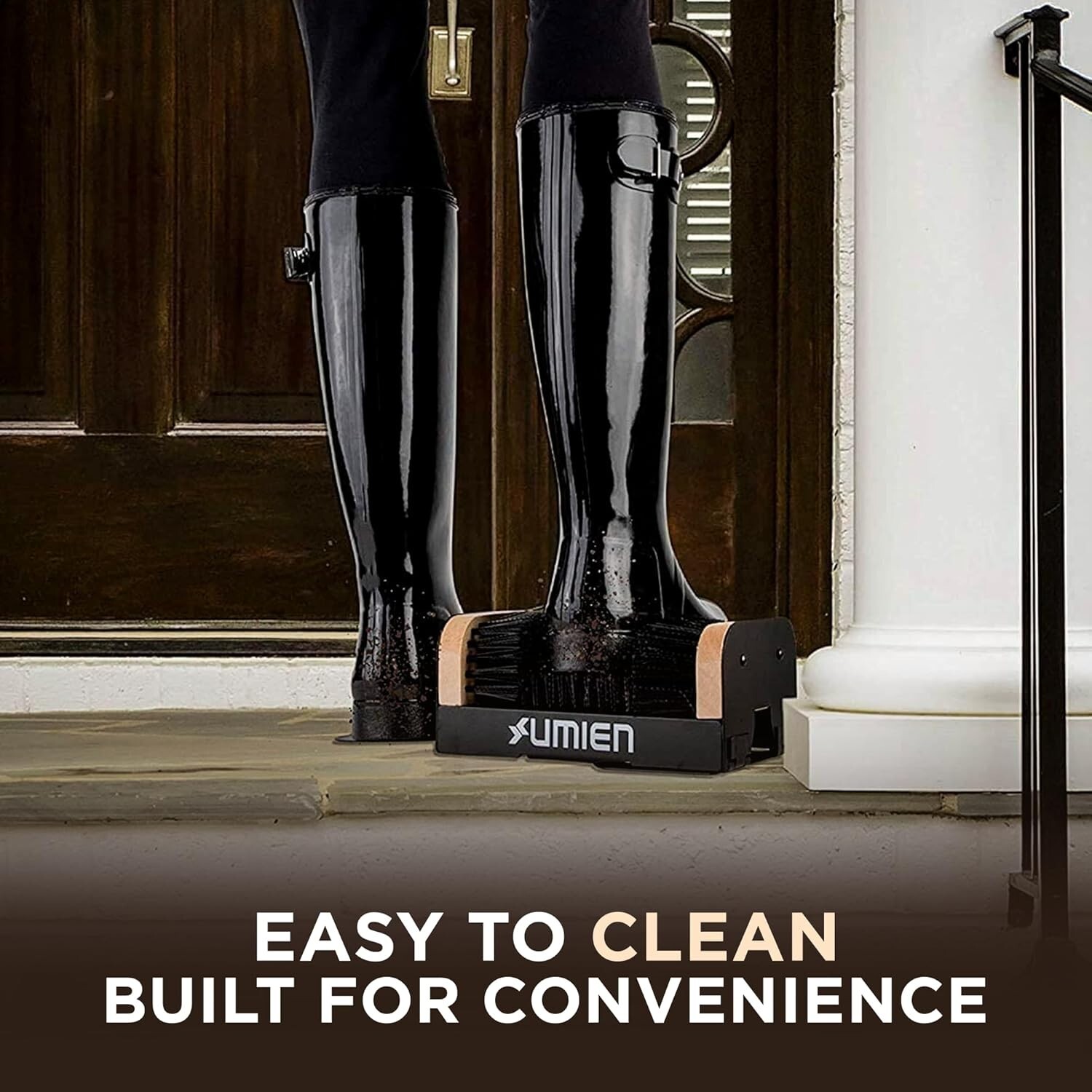 Umien Boot Scraper & Shoe Brush � Heavy Duty Outdoor Shoe Cleaner & Scrubber