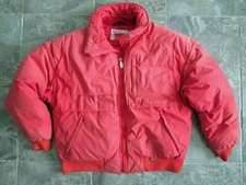 Vintage Tyrolia HEAD Large Puffer Jacket Winter Coat + Vest Red Down Feather