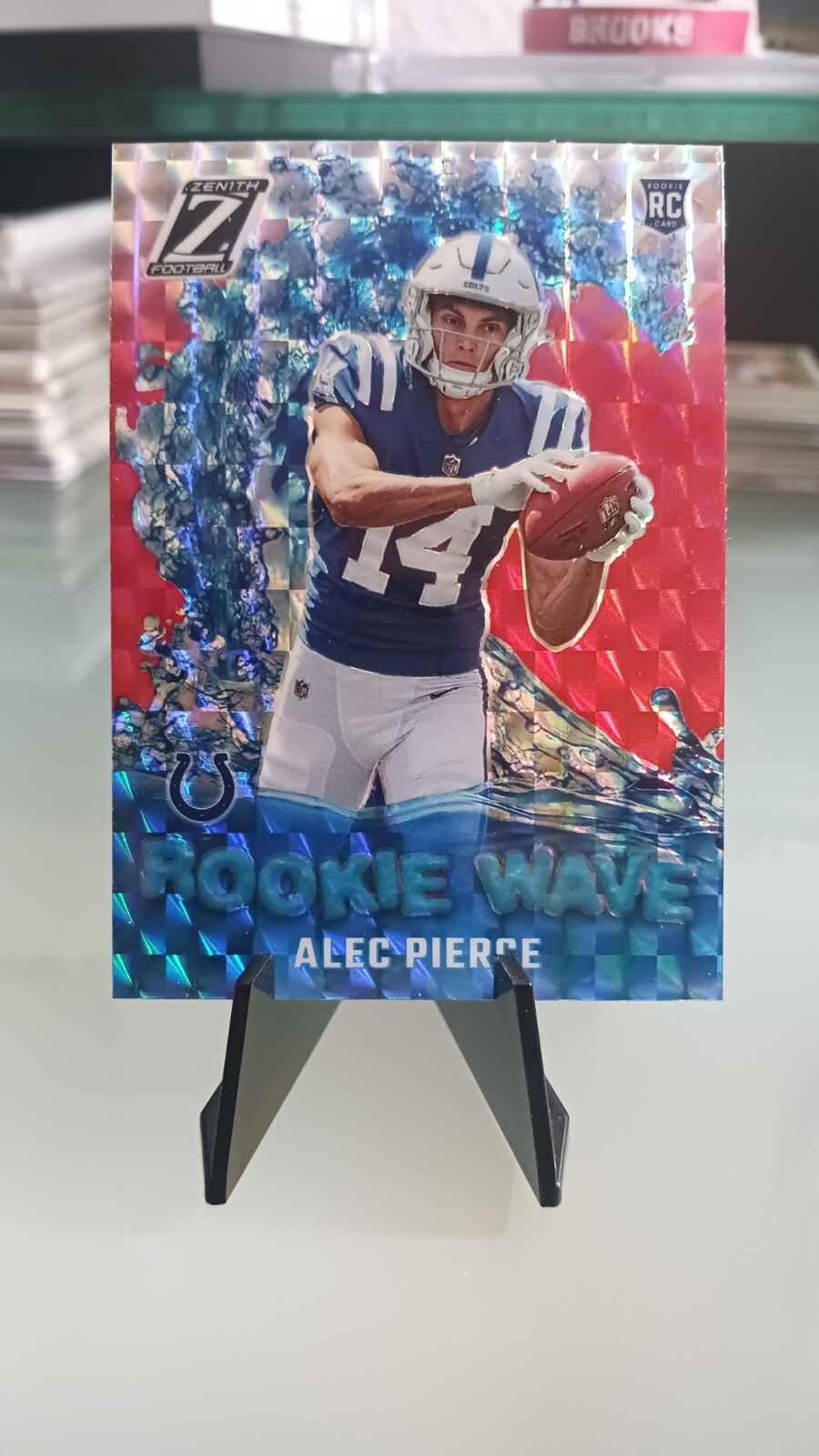 2022 Panini Zenith Alec Pierce Red Mosaic  Prizm RC Rookie Wave #RW-AP Colts