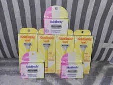 Lot of 4 Skintimate Spark Women's Razors & 3 packs Refill Cartridges, NEW in Pkg