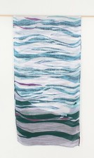 New Vince Camuto Painted Jungle Animal Oblong Scarf 18"x72" VC1193