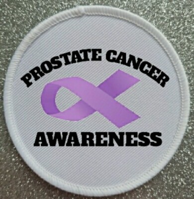 3'' Prostatakrebs Bewusstsein Bügelbild/Aufnähen Patch Abzeichen 