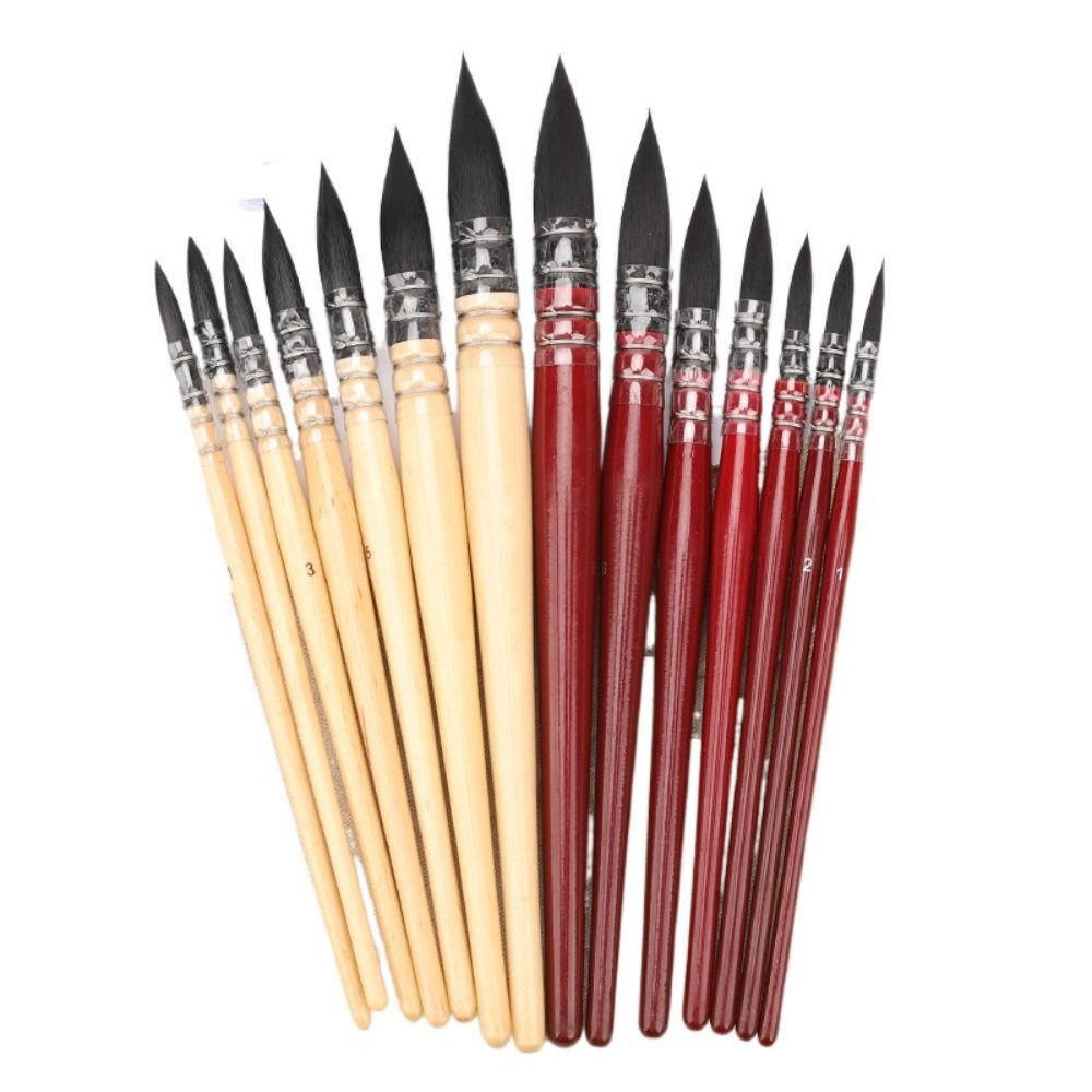 Beige Mop Paintbrushes Red Painting Brushes For Artists eBay