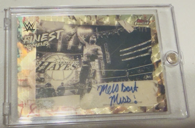 2025 Topps Finest Carmelo Hayes First Moments Auto Superfractor 1/1 🔥🔥🔥