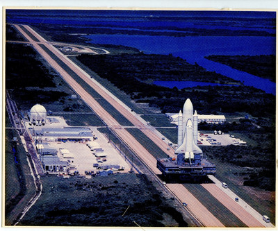 1981 Photo Print Kennedy Space Center Florida Aerial Enterprise Space Shuttle
