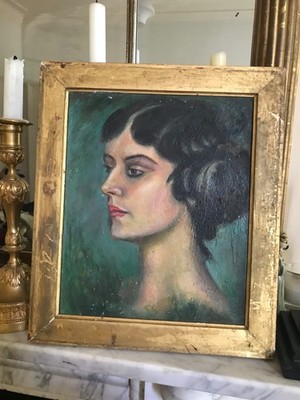 Vintage Ölgemälde von Tamara Karsavina / Ballett nach John Singer Sargent