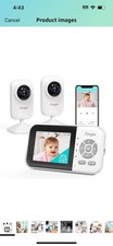 Upgrade Video Baby Monitor with 2 Cameras and Audio 2.8" Screen, Night Vision, A