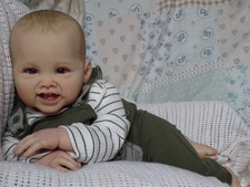 Reborn Baby Junge Puppe ~ bemaltes Haar ~ 28 Zoll lang Kleinkind-Set!!