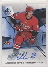 2021-22 Upper Deck SP Game Used Blue Auto Andrei Svechnikov #72 Auto 0i47