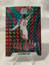 2024-25 Panini Mosaic Elevate Alexandre Sarr Green Mosaic Prizm RC #7
