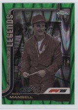 2025 Chrome Formula 1 F1 Legends Green RayWave Refractor 71/99 Nigel Mansell 4d5