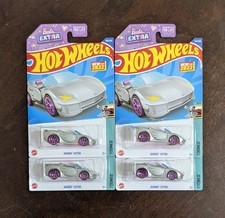 Hot Wheels Barbie Extra Silver Tooned Series 5/5 Lot of 4