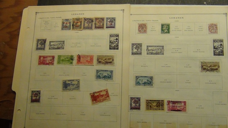 Stampsweis Lebanon collection on various pages est 355 Stamps