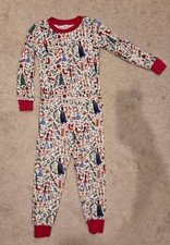 Pottery Barn Kids Rifle Paper Co Nutcracker Pajamas Size 4 EUC Christmas Holiday