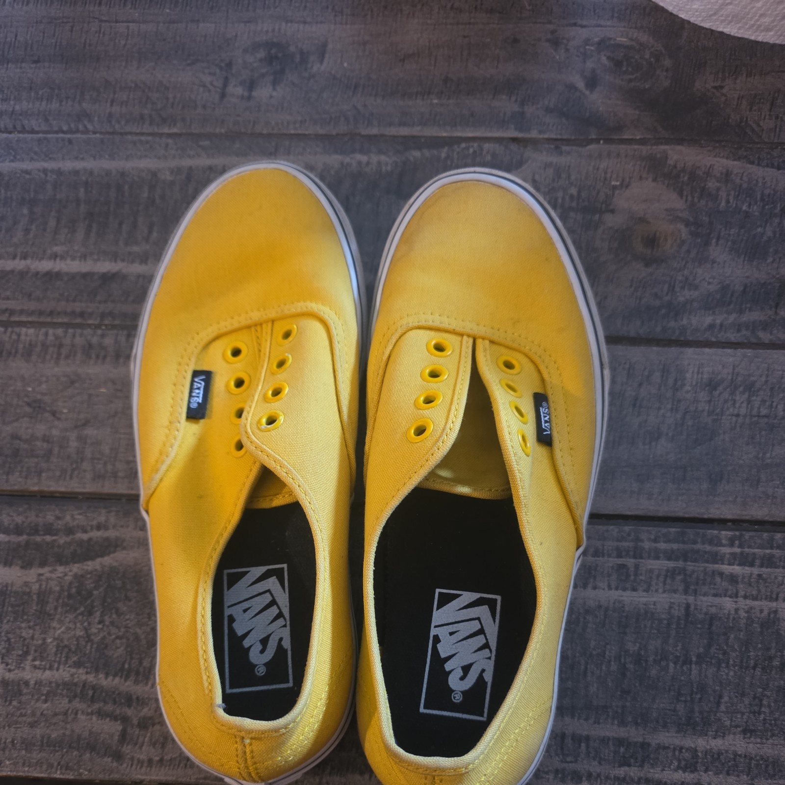 Yellow Vans Mens Size 6