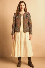 Anthropologie Hermant & Nandita Bohemian Boho Embroidered Jacket Women’s Size M