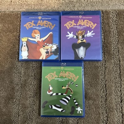 Tex Avery Screwball Classics/VOL/1-3 New Sealed Blu-Ray Set Great Set To Own,￼￼