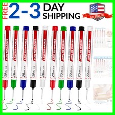 10 Pcs Long Head Deep Hole Marker - Long Nib Markers, Multi-purpose Deep Hole...